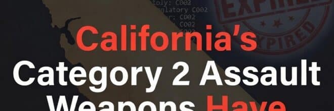 The Time Bomb in Section 30520: Why California’s “Category 2” Assault Weapons Have Been Legally Dead Since January 1, 2007