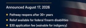 Federal Firearm Rights Restoration Is Back: