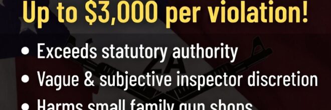Urgent Alert for California Firearms Dealers & 2A Supporters California DOJ Bureau of Firearms Proposes New Civil Fines Regulations – Your Comments Are Due by 5:00 p.m. on Monday, March 30, 2026