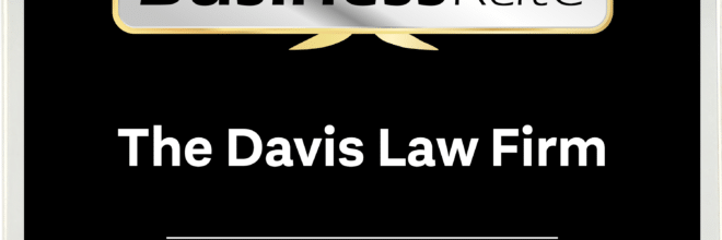 We’re honored to share that The Davis Law Firm has been named a BusinessRate Top 5 2026 Award Winner for Attorneys in Mission Viejo, California! 🏆